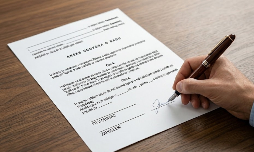 Ključni elementi koje aneks mora sadržati