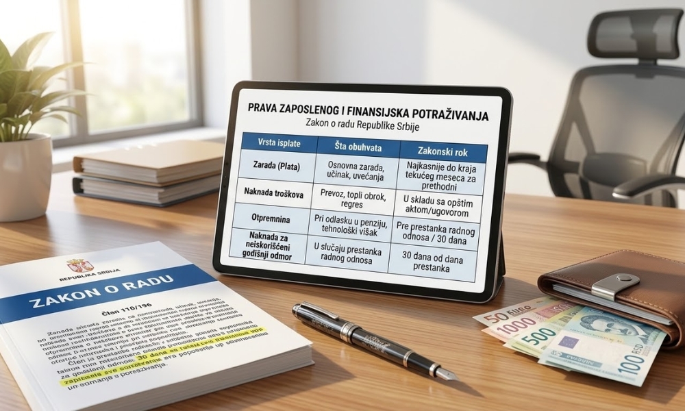 Prava zaposlenog i finansijska potraživanja